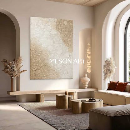 Textured Boho Wall Decor – Handmade Canvas for Bedrooms & Offices