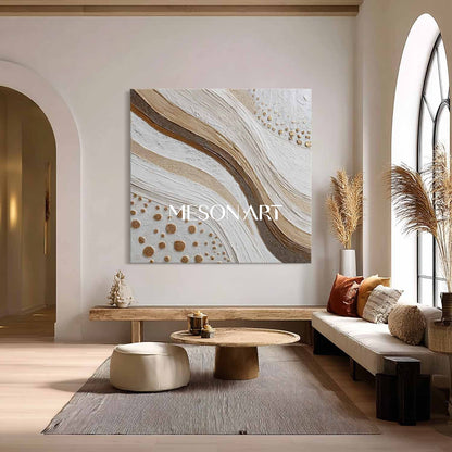 Purchase Bohemian Wall Art – Large Textured Abstract Canvas for Living Room