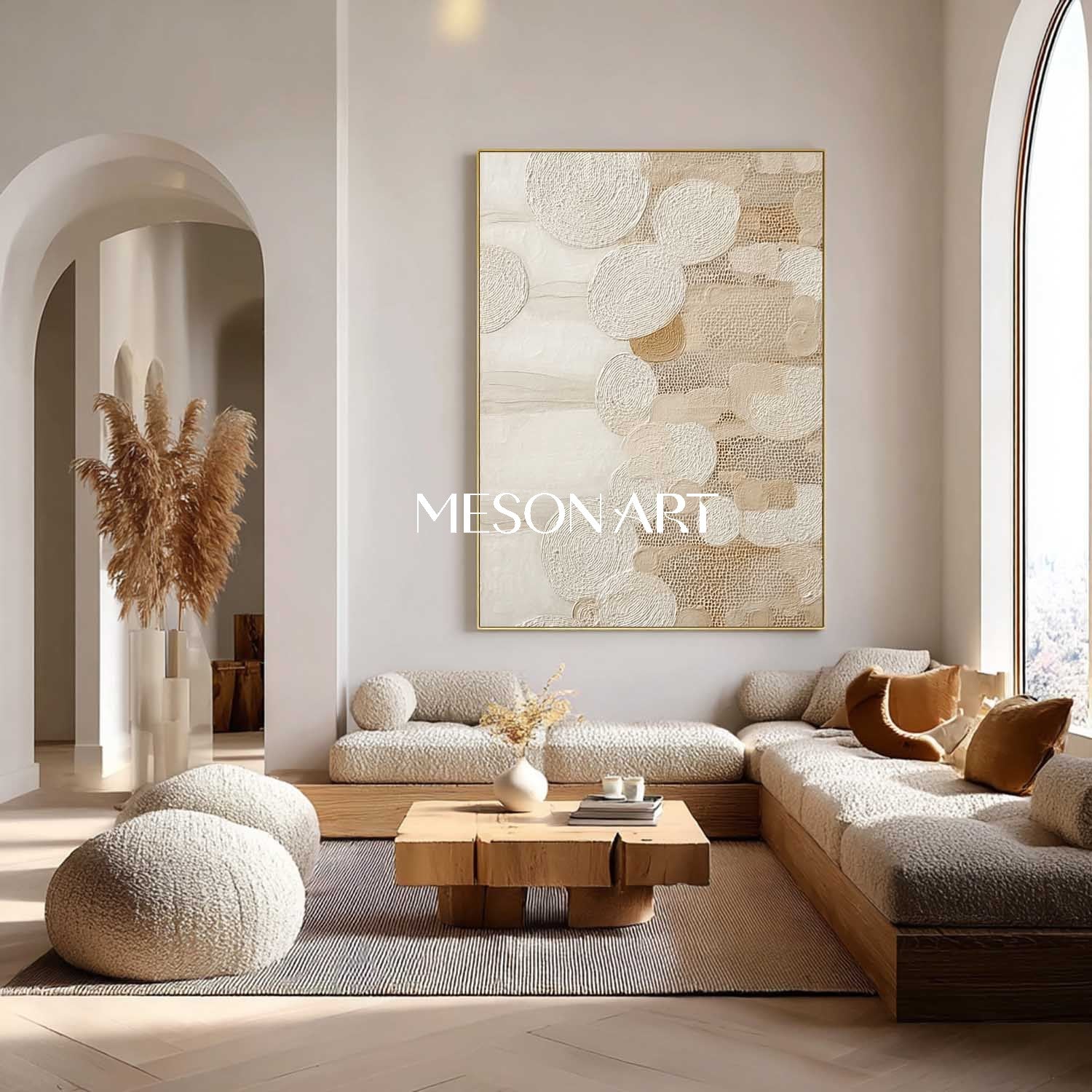Buy Boho Wall Decor – Handcrafted Textured Canvas for Living Room