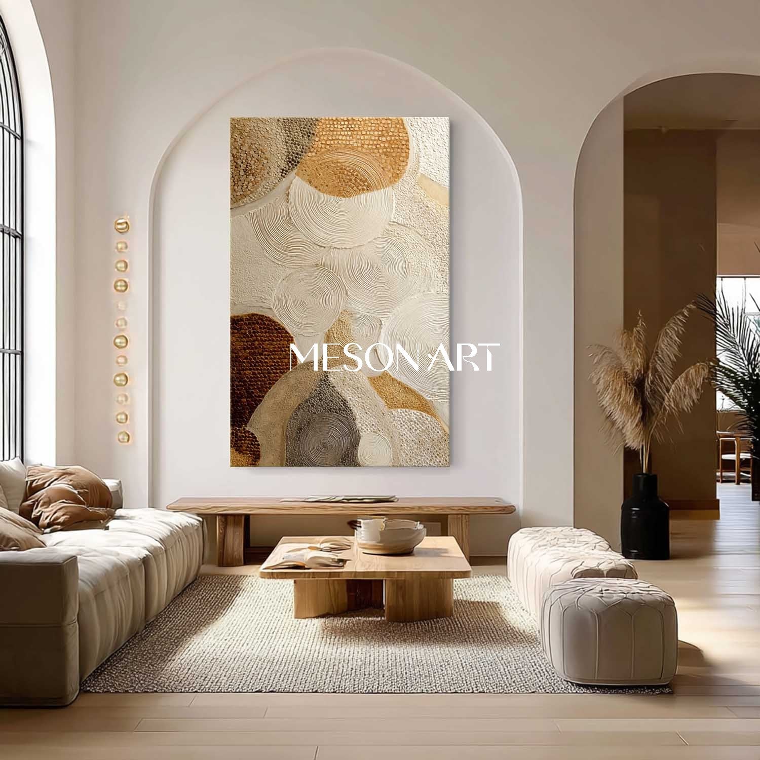 Buy Bohemian Decorative Art – Unique Hand-Painted Canvas for Living Room