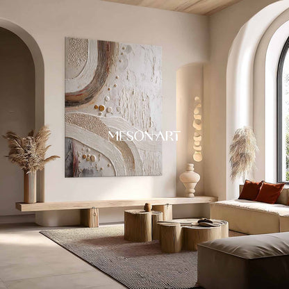 Tropical Bohemian Canvas Art Boho Wall Art for Studio Bohemian Abstract Wall Art