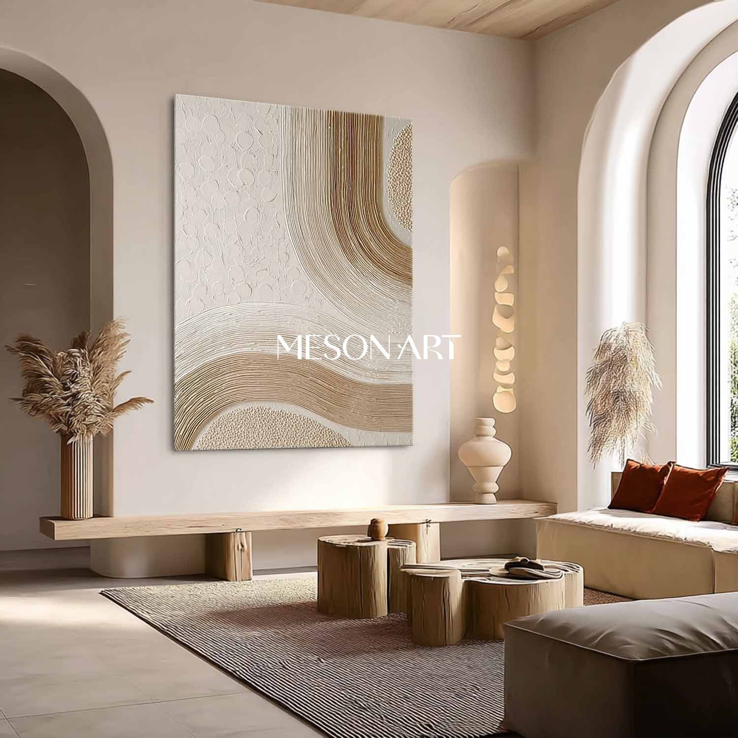 Shop Large Bohemian Abstract Art – Modern Canvas for Your Home Decor