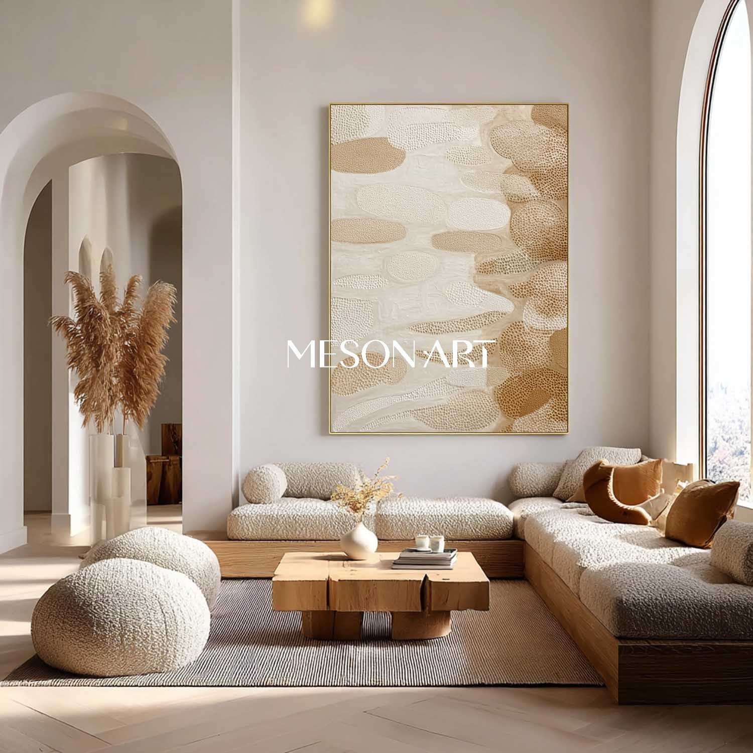 Bohemian Oil Paintings – Hand-Painted Canvas for Living Room