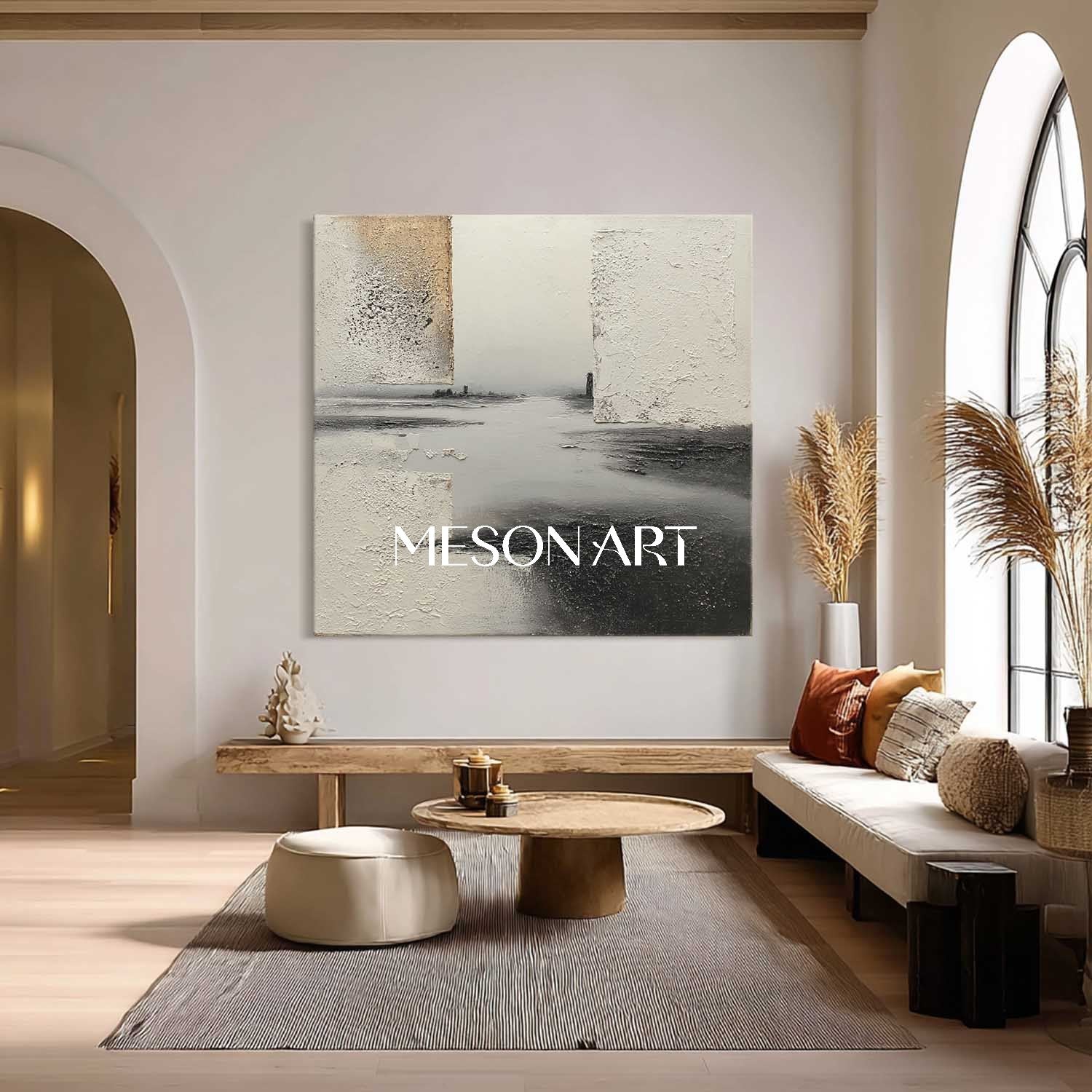 3D Grey Abstract Art Canvas For Sale Grey Minimalist Texture Painting