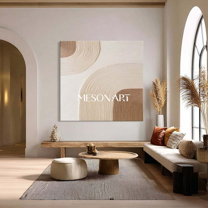 Boho Canvas Art for Living Room – Handcrafted, Unique Wall Art