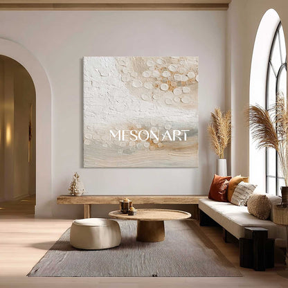 Modern Bohemian Texture Painting – Unique Canvas for Home Decor