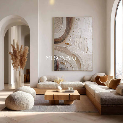 Tropical Bohemian Canvas Art Boho Wall Art for Studio Bohemian Abstract Wall Art