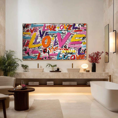 Large Valentine's Day LOVE special gift LOVE wall art decoration wedding room decoration ideas