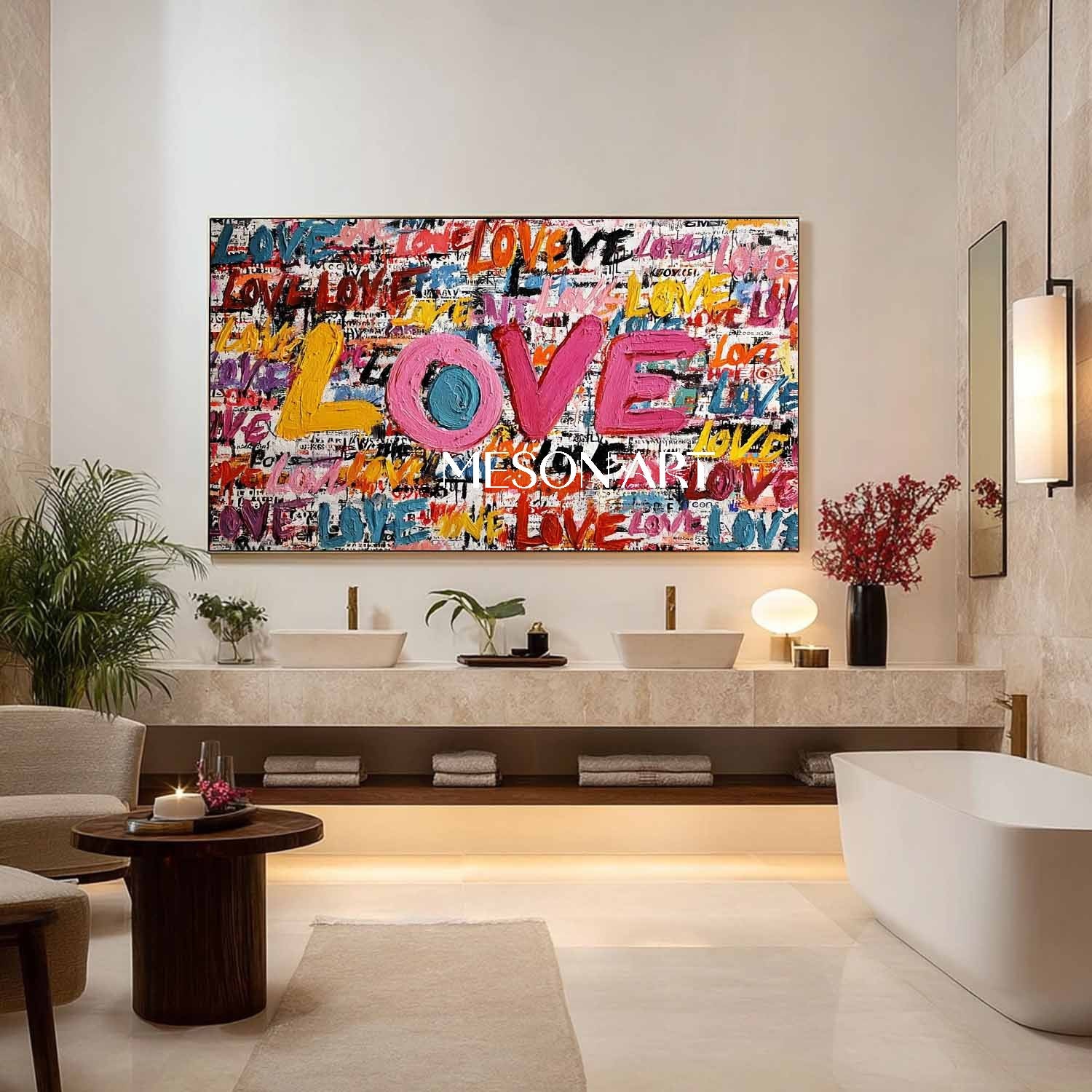 Large LOVE wall art decoration, wedding room decoration ideas, Valentine's Day LOVE special gift