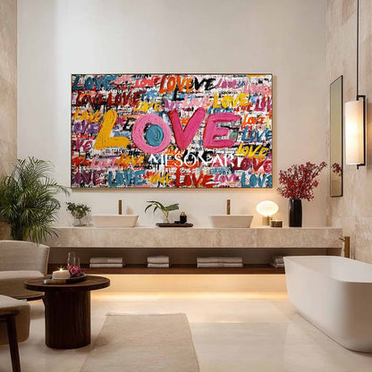 Large LOVE wall art decoration, wedding room decoration ideas, Valentine's Day LOVE special gift