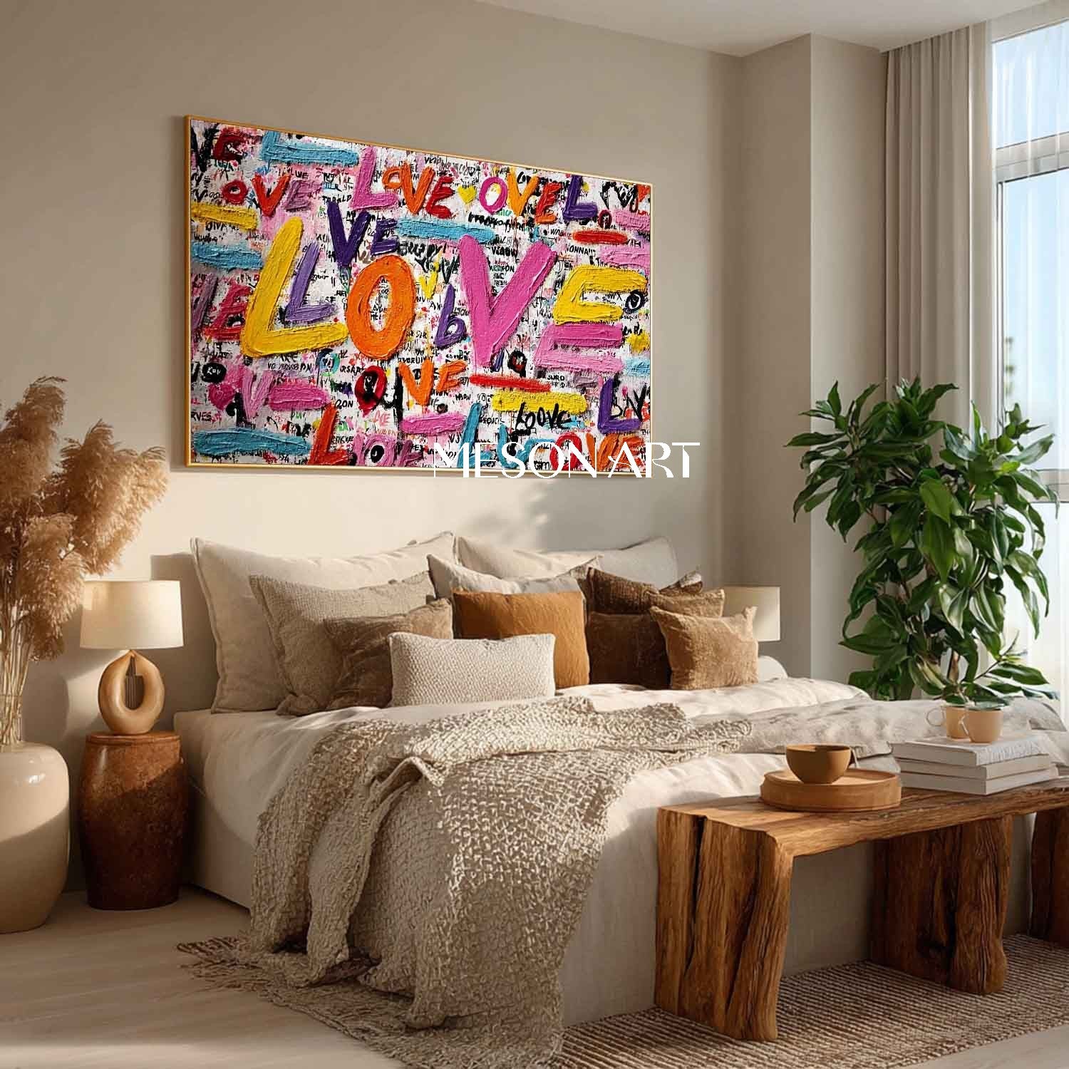 Large Valentine's Day LOVE special gift LOVE wall art decoration wedding room decoration ideas