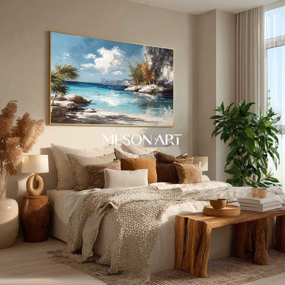 Seaside Painting For Entryway Buy Beach Wall Art Online Blue Ocean Wall Art Sea Oil Paintings