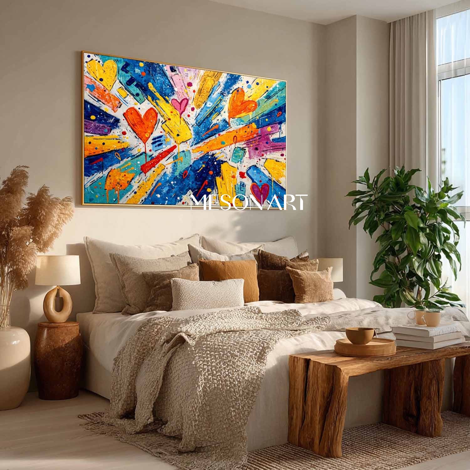 Love heart graffiti abstract art for sale Love heart graffiti home wall art decoration ideas