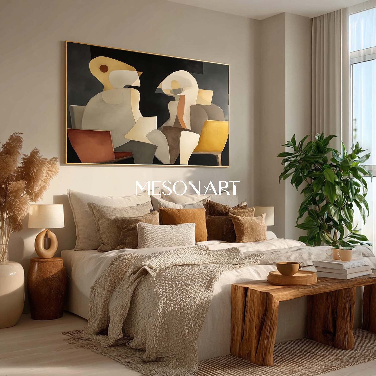 Shop Abstract Minimalist Modern Art Living Room or Bedroom Wall Decor