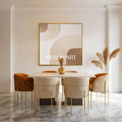 Boho Canvas Art for Living Room – Handcrafted, Unique Wall Art