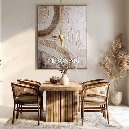 Tropical Bohemian Canvas Art Boho Wall Art for Studio Bohemian Abstract Wall Art