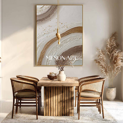 Hand-Painted Boho Canvas Art – Custom Size Options for Your Walls