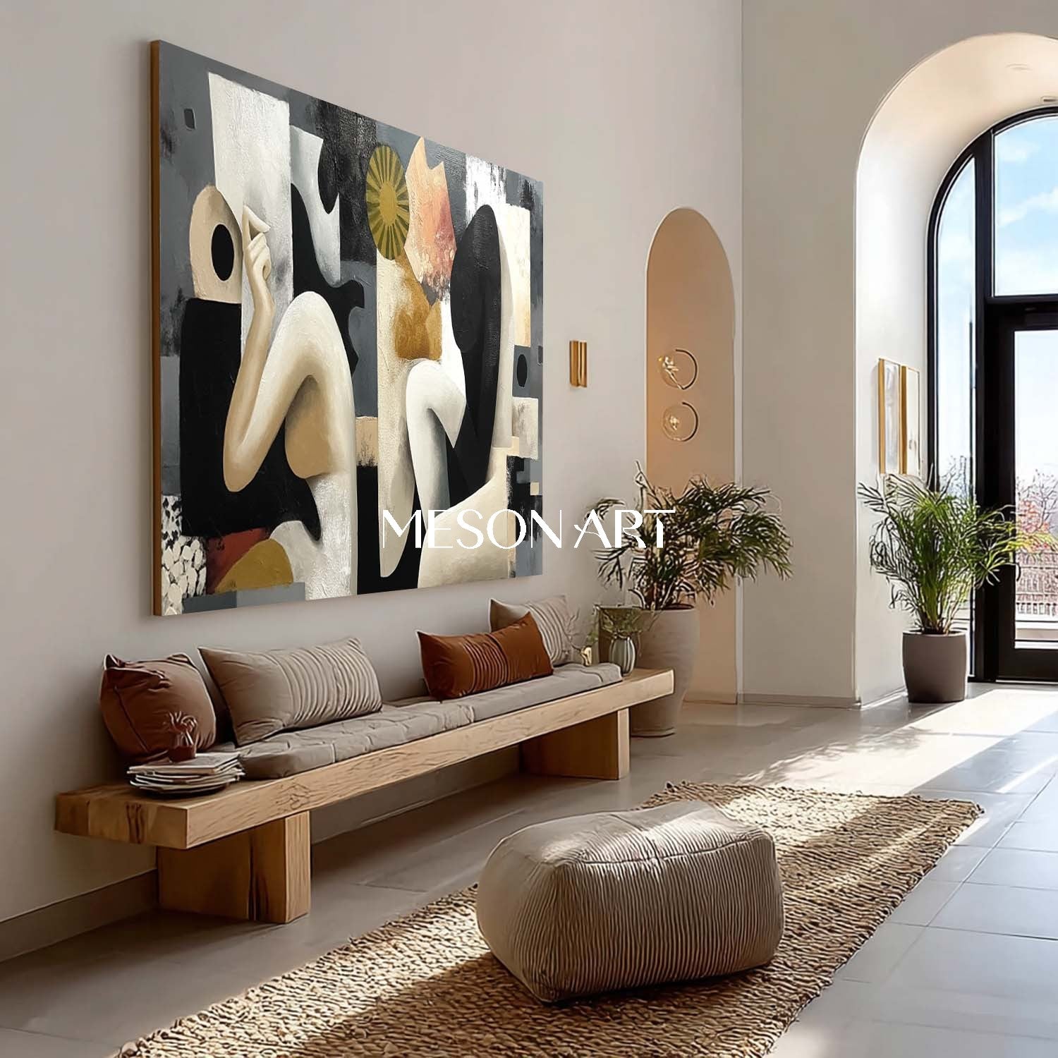 Buy Minimalist Abstract Art Geometric Shapes for Elegant Living Spaces