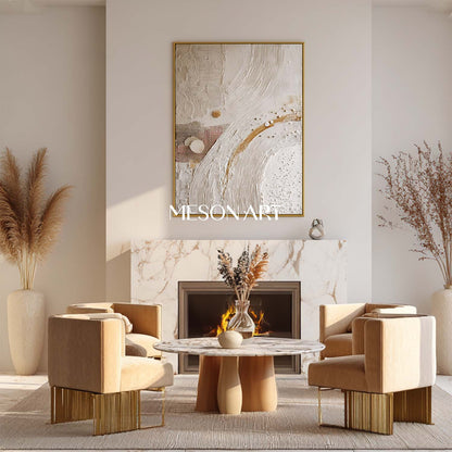 Boho Art for Creative Spaces Colorful Bohemian Wall Painting Textured Bohemian Canvas Art