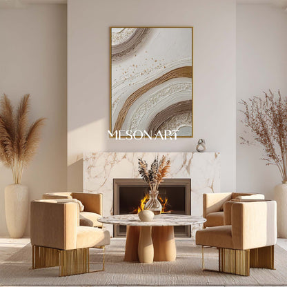 Hand-Painted Boho Canvas Art – Custom Size Options for Your Walls