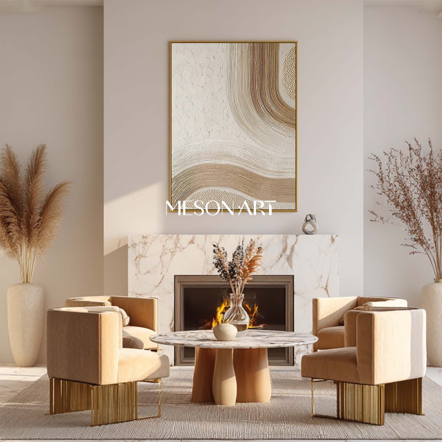 Shop Large Bohemian Abstract Art – Modern Canvas for Your Home Decor