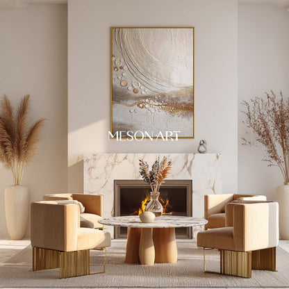 Bohemian Art for Home Decor – Hand-Painted, Textured Canvas for Living Rooms