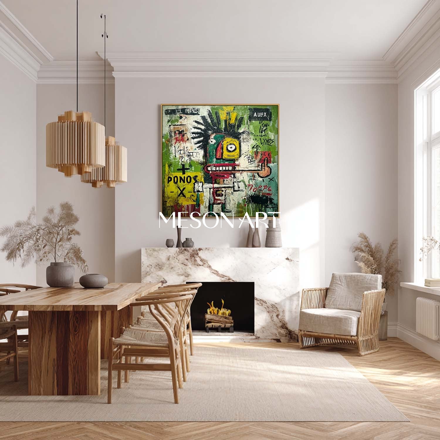Urban Abstract Portrait Graffiti Style Modern Art Canvas Wall Decor