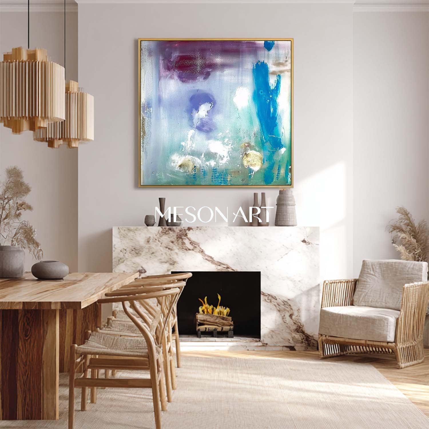 Contemporary Blue Abstract Wall Art Blue Abstract Paintings for Sale