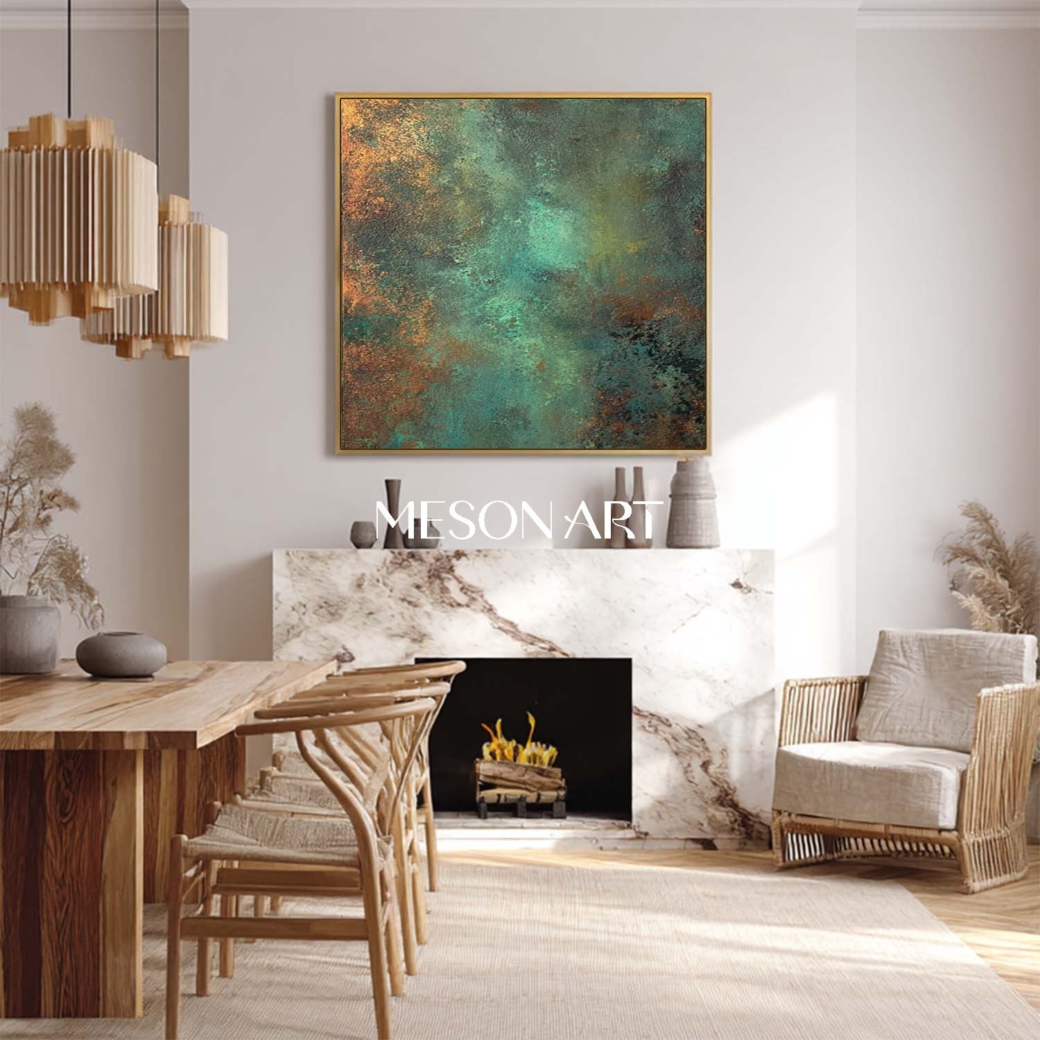 Bronze Abstract Canvas Art for Sale Large Bronze Staircase Wall Decor