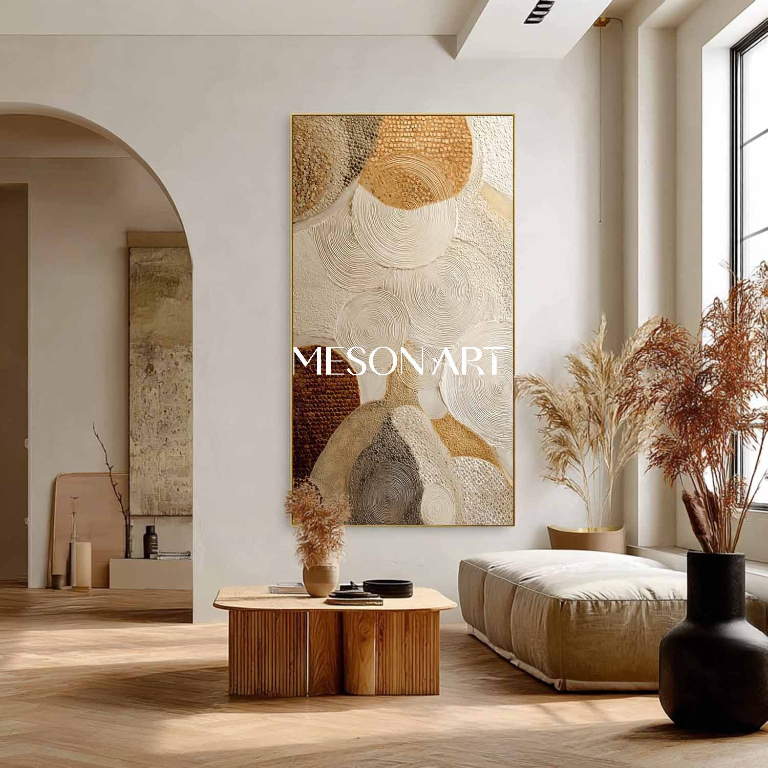 Buy Bohemian Decorative Art – Unique Hand-Painted Canvas for Living Room