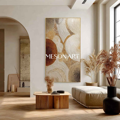 Bohemian Canvas Wall Art – Textured Neutral Tones for Living Rooms