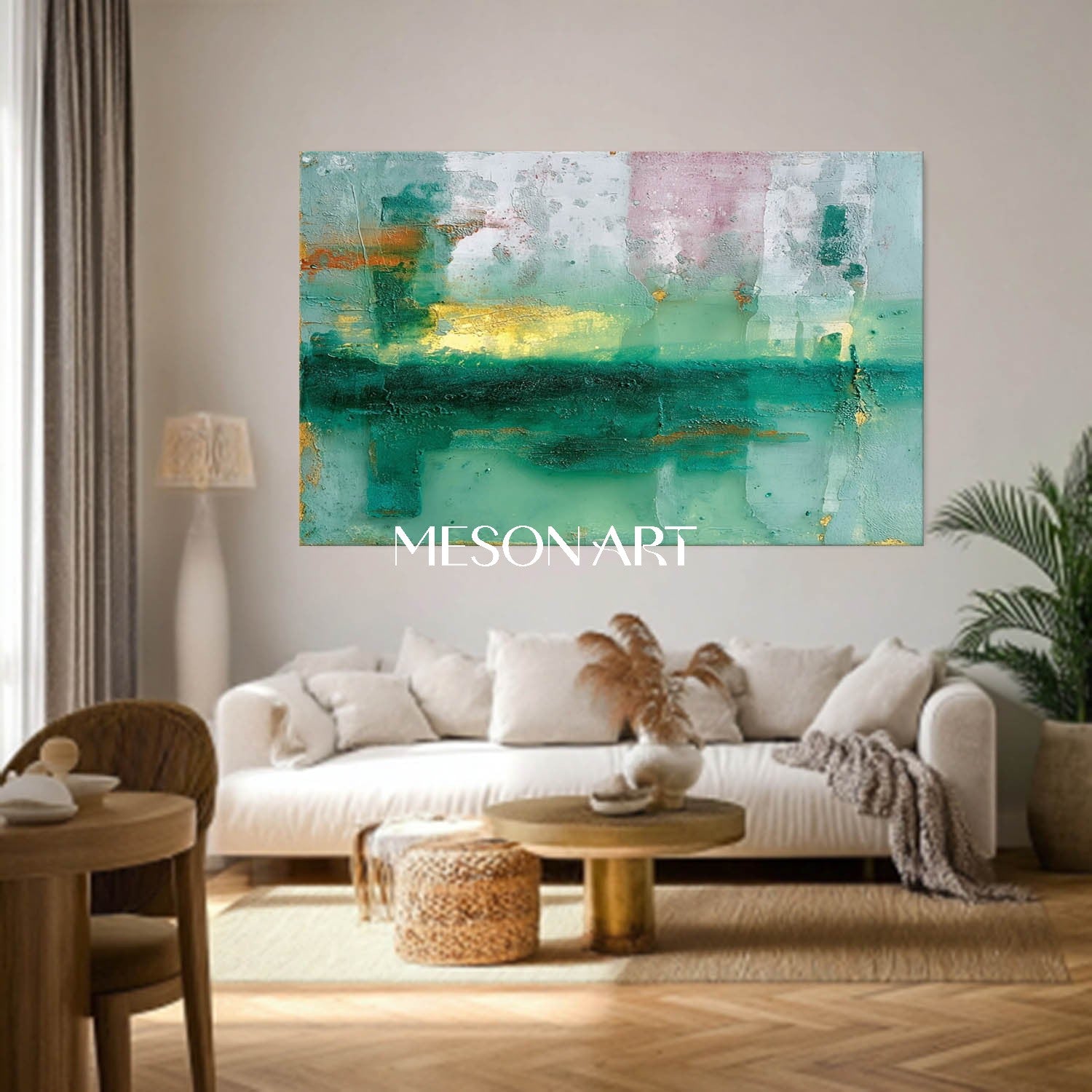 Sage Green Abstract Art Sage Green Abstract Wall Decor For Living Room