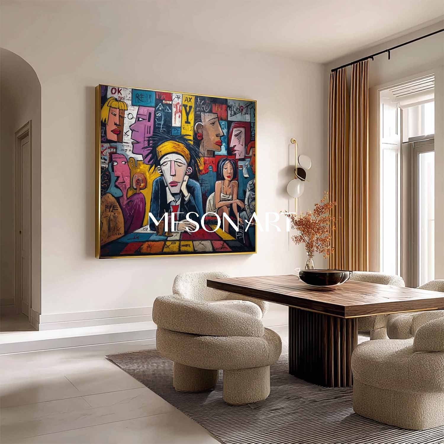 Pop Art Canvas for Restaurants – Colorful Wall Art for Dining Spaces