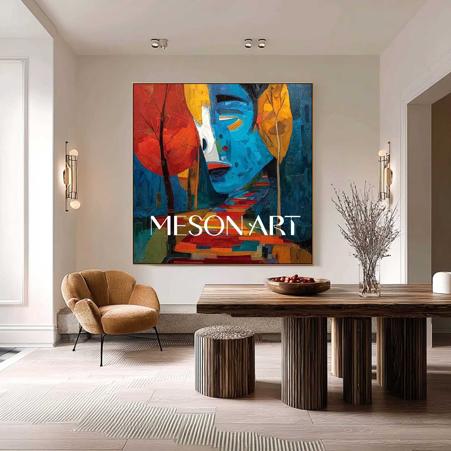 Buy Colorful Autumn Wall Art – Large Textured Canvas for Your Home
