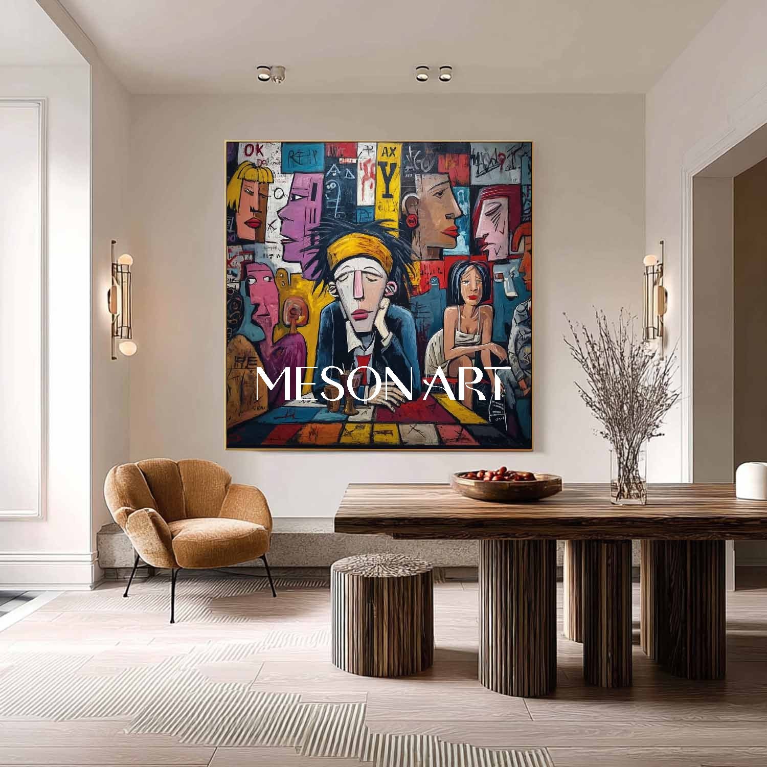 Pop Art Canvas for Restaurants – Colorful Wall Art for Dining Spaces