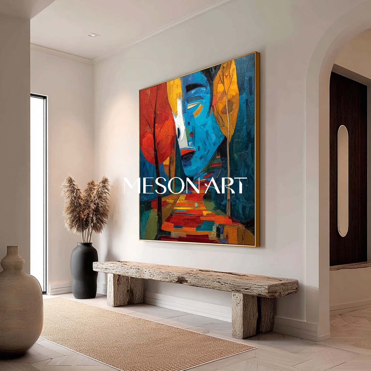 Buy Colorful Autumn Wall Art – Large Textured Canvas for Your Home