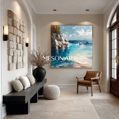Coastal Wall Art Decor Coastal Paintings For Home Beach Canvas Paintings Ocean Inspired Wall Art