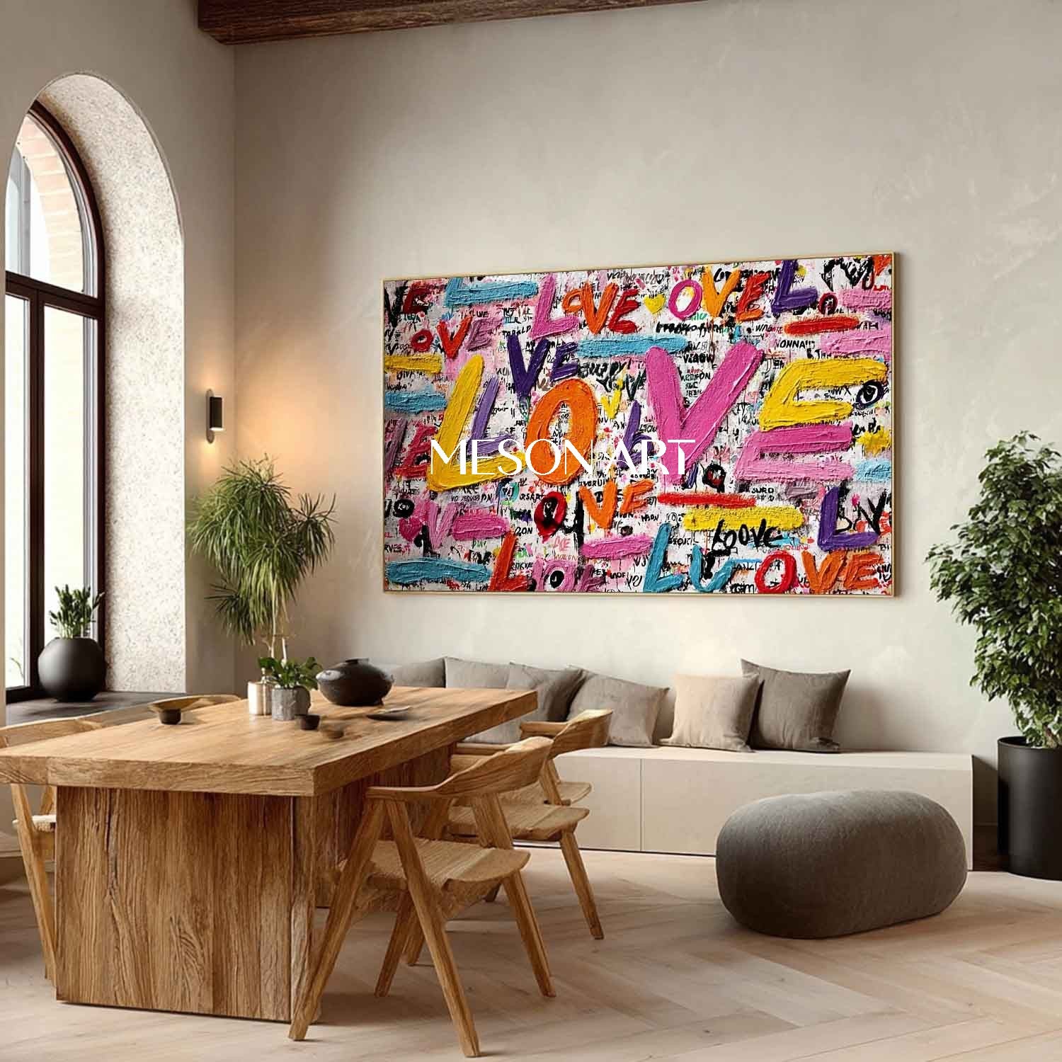 Large Valentine's Day LOVE special gift LOVE wall art decoration wedding room decoration ideas