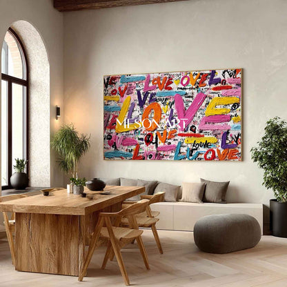 Large Valentine's Day LOVE special gift LOVE wall art decoration wedding room decoration ideas
