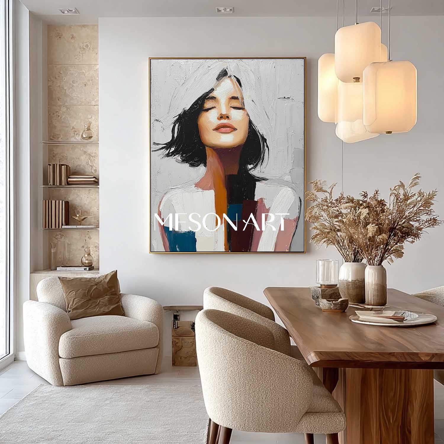 Buy Surreal Lady Portrait – Thoughtful Conceptual Art by Mesonart