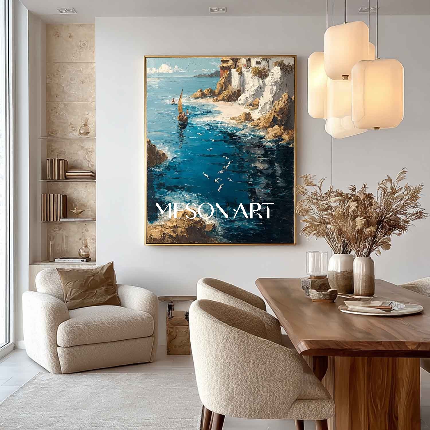 Coastal Wall Art For Living Room Premium Beach Wall Art Coastal Landscape Art Calm Sea Wall Art