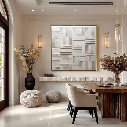 Large 3D Grey Abstract Canvas Art for Sale Grey Texture Paintings 3D Grey Wall Art Decoration