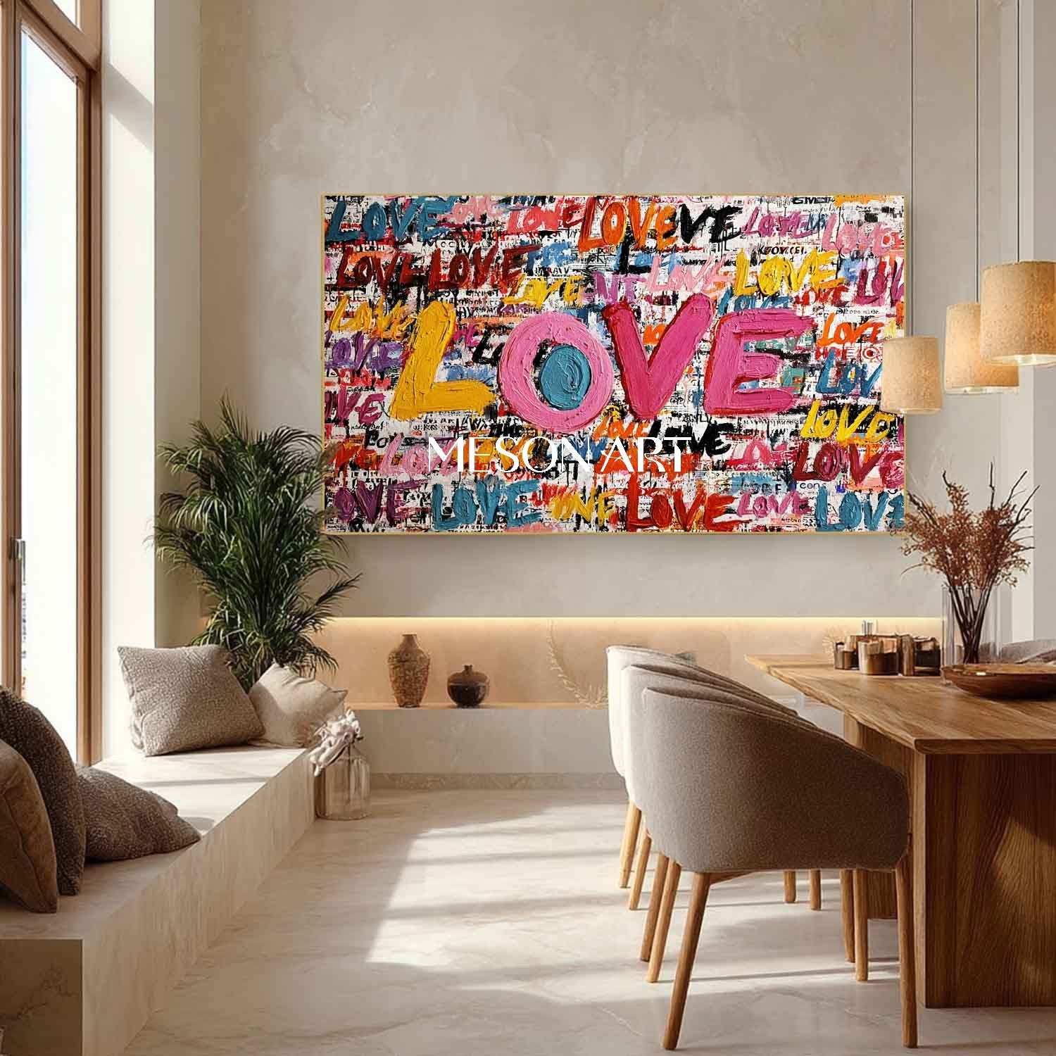 Large LOVE wall art decoration, wedding room decoration ideas, Valentine's Day LOVE special gift