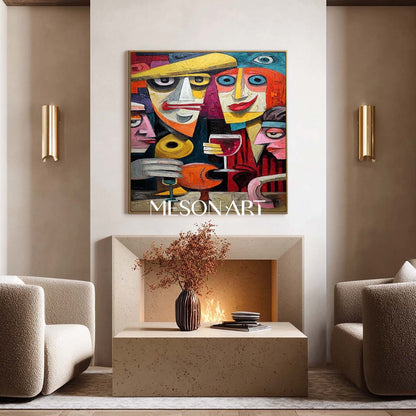 Shop Big Colorful Pop Art Abstract Painting for Halloween Wall Decor
