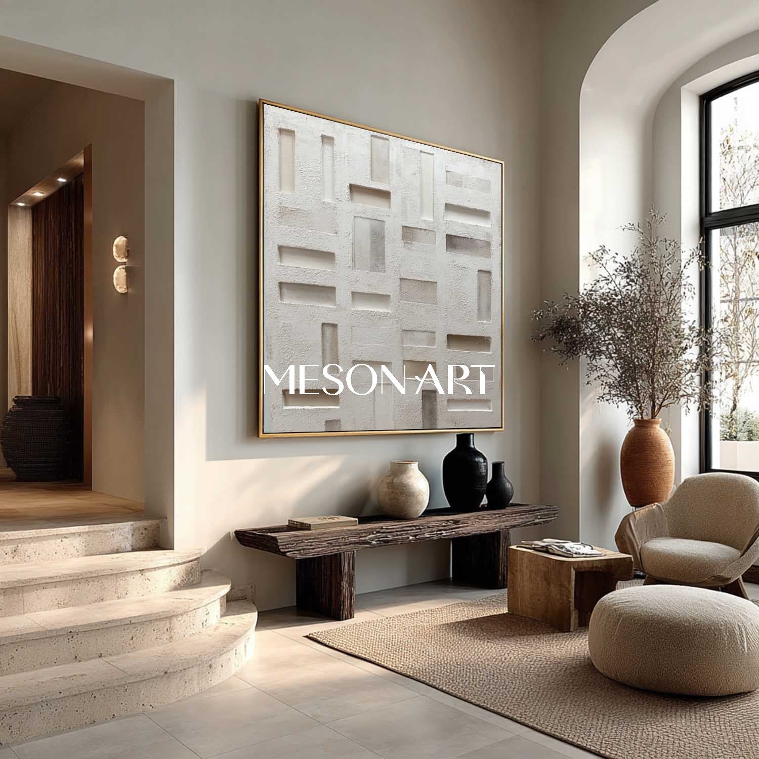 3D Grey White Abstract Art for Sale Modern Grey White Canvas Wall Art Decoration Painting