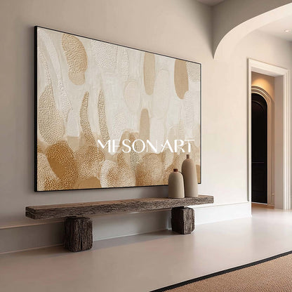 Beige Framed Bohemian Art – Handcrafted Canvas for Every Room