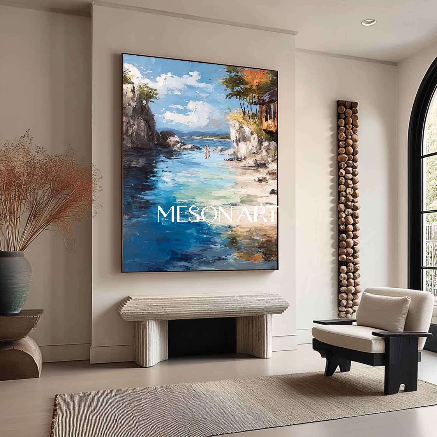 Coastal Wall Art For Living Room Premium Beach Wall Art Coastal Landscape Art Calm Sea Wall Art