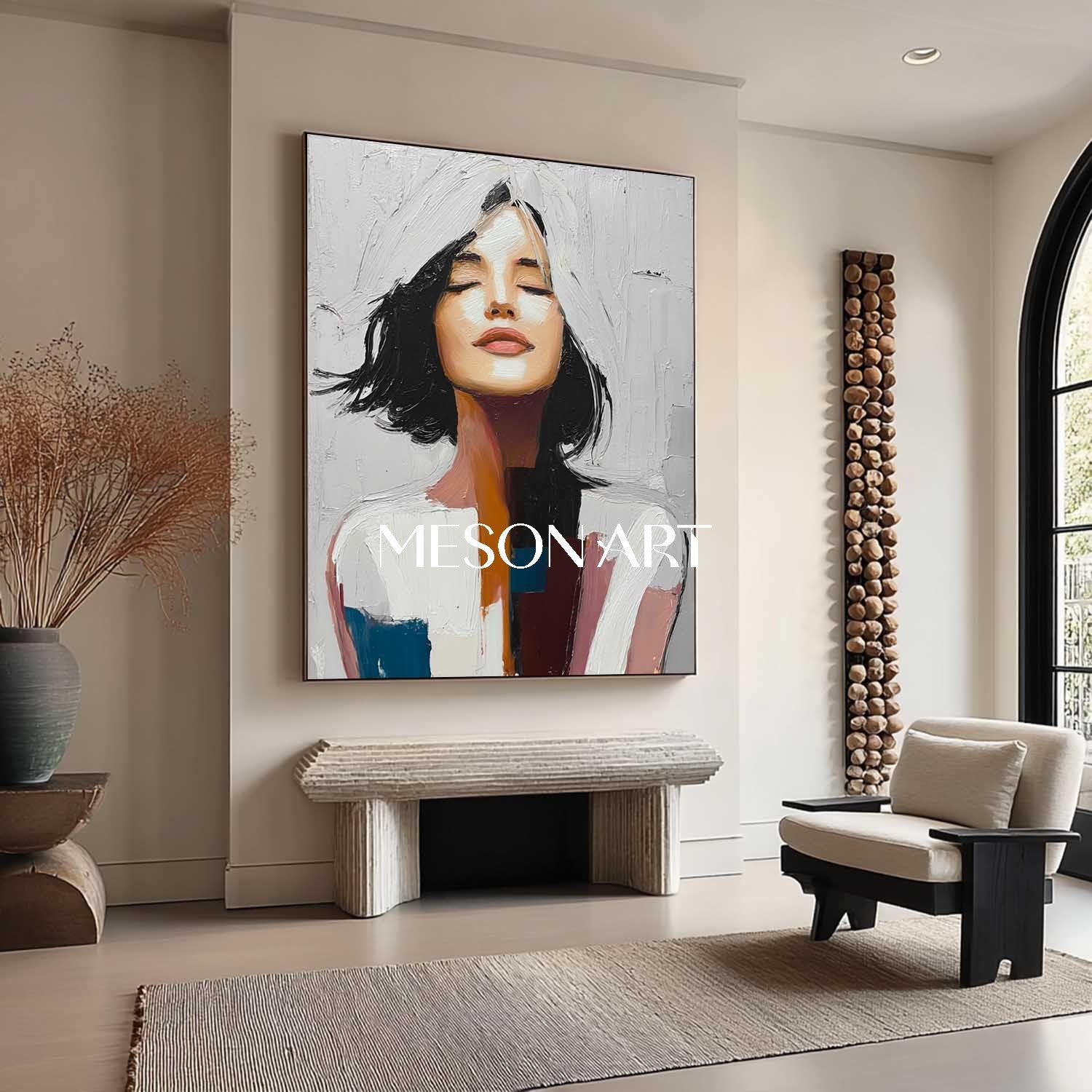 Buy Surreal Lady Portrait – Thoughtful Conceptual Art by Mesonart
