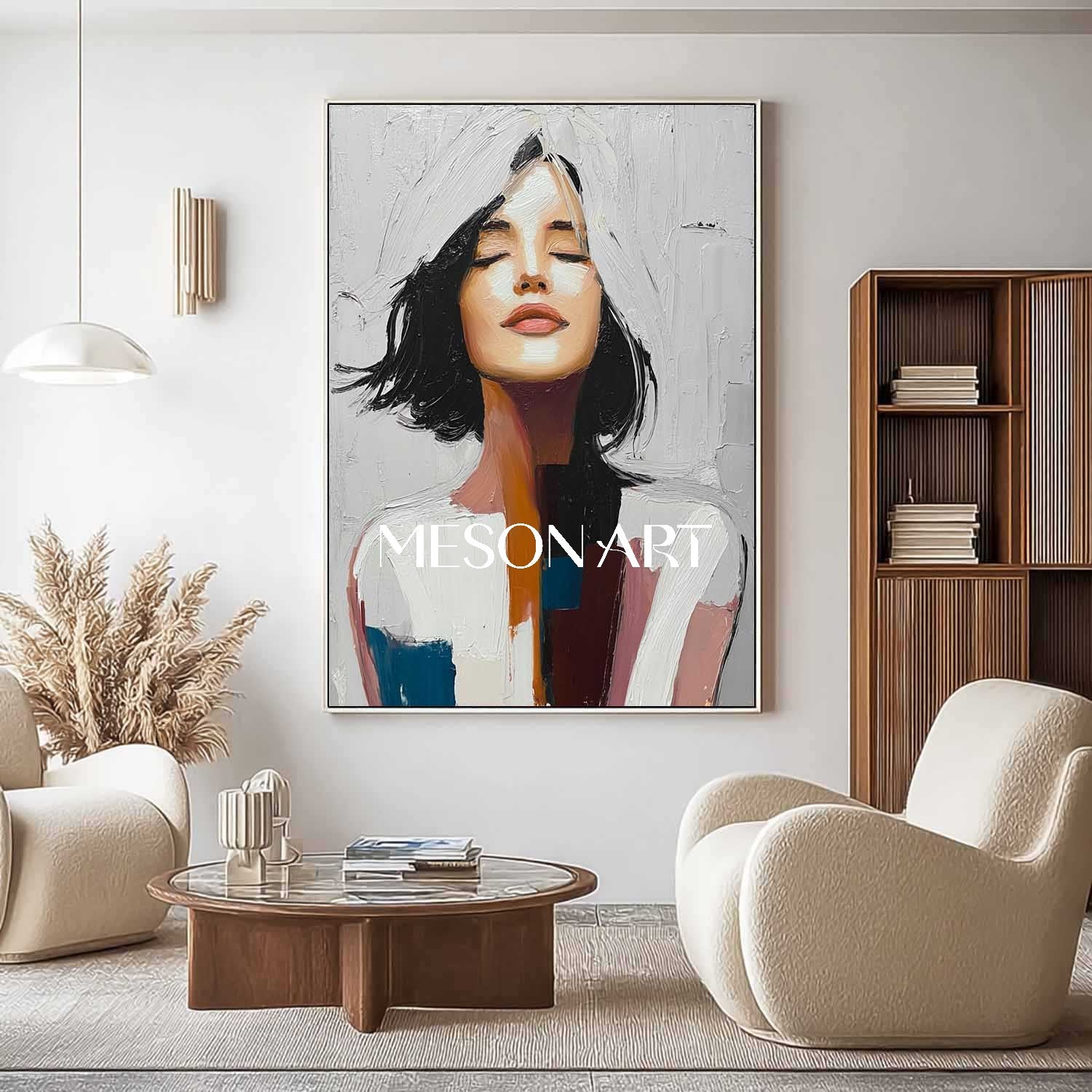 Buy Surreal Lady Portrait – Thoughtful Conceptual Art by Mesonart