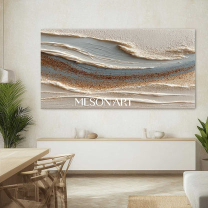 Living room wall decor ideas beige texture painting beige abstract canvas wall art decor